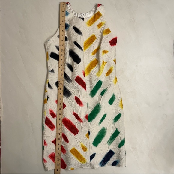 Milly Color Brushstroke Textured Sleeveless Dress – Size 2 – Made in USA - Picture 3 of 8